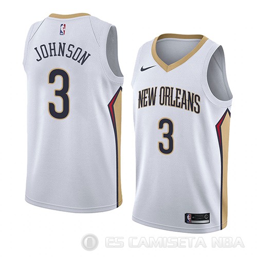 Camiseta Stanley Johnson #3 New Orleans Pelicans Association 2018 Blanco - Haga un click en la imagen para cerrar